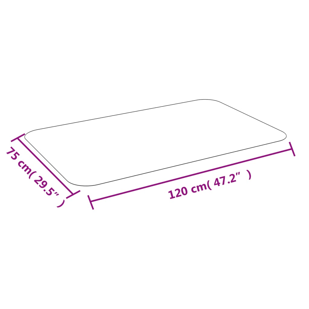 vidaXL Bodenschutzmatte für Laminat oder Teppich 75x120 cm