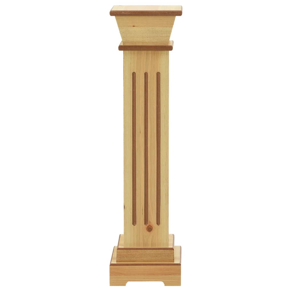 vidaXL Klassischer Säulen-Pflanzenständer Helles Holz 17x17x66 cm