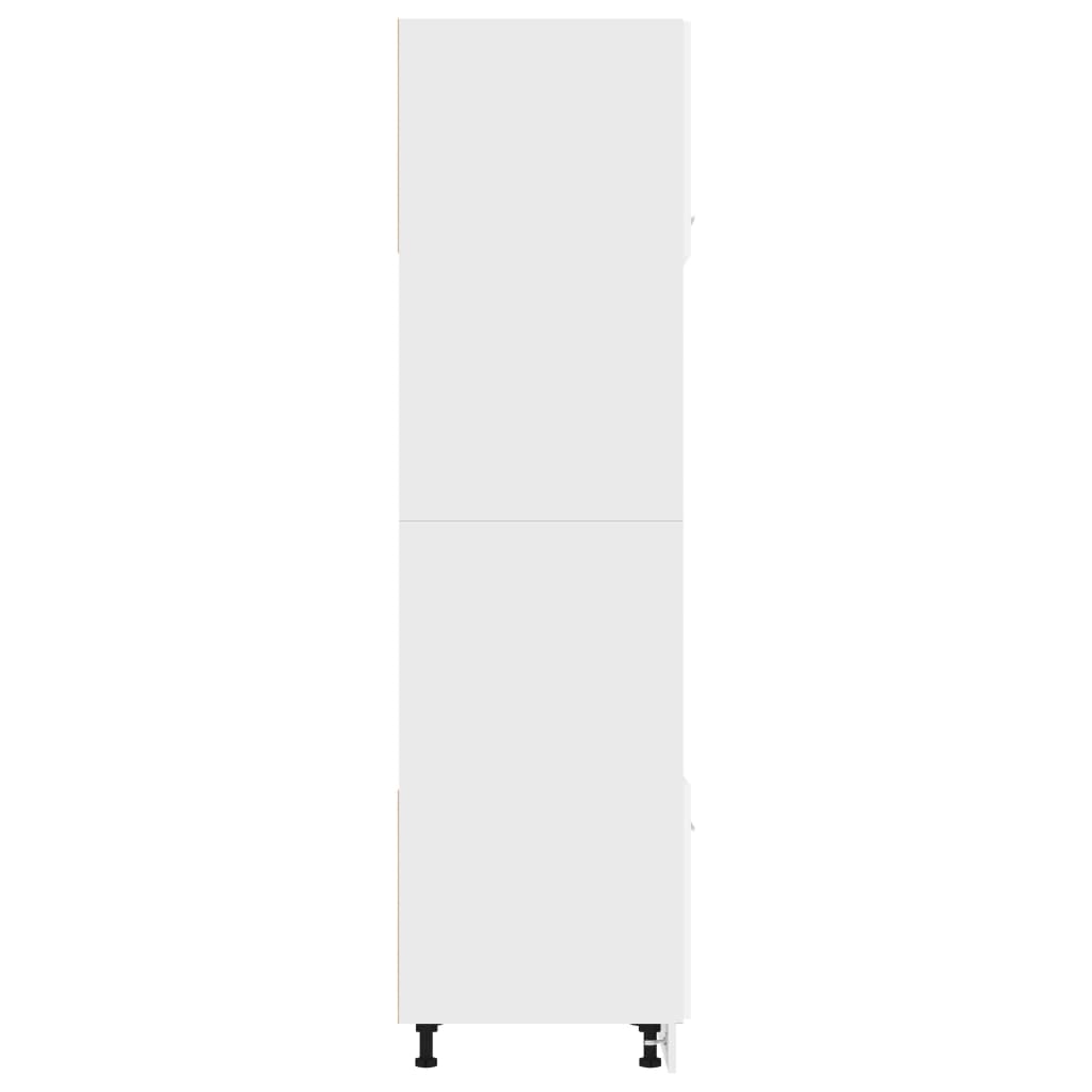 vidaXL Mikrowellenumbauschrank Weiß 60x57x207 cm Holzwerkstoff