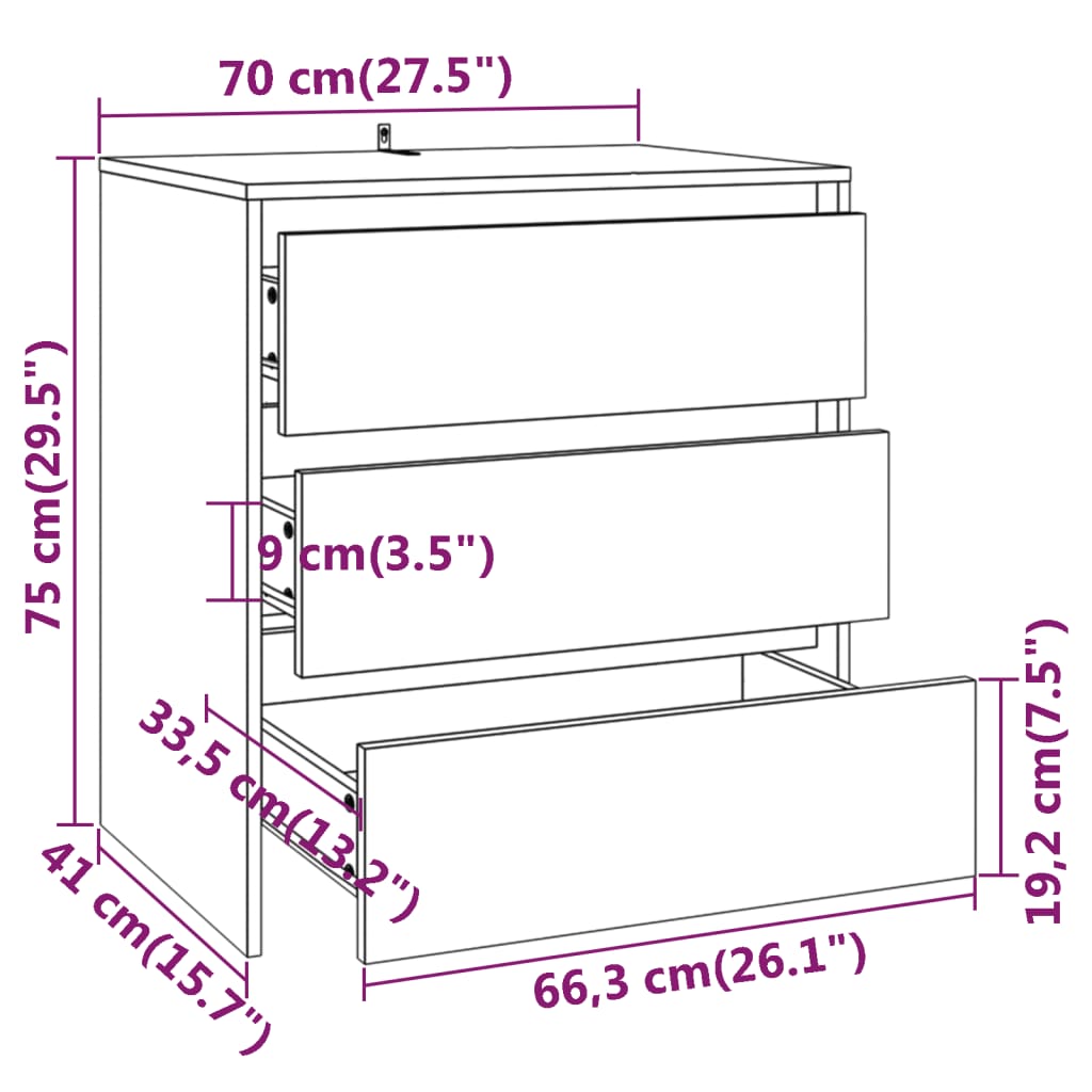 vidaXL 2-tlg. Sideboard Hochglanz-Weiß Holzwerkstoff