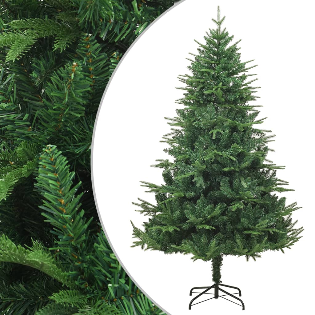 vidaXL Künstlicher Weihnachtsbaum Grün 210 cm PVC PE