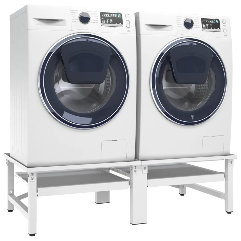 vidaXL Untergestell für Wasch- und Trockenmaschine mit Ausziehablagen