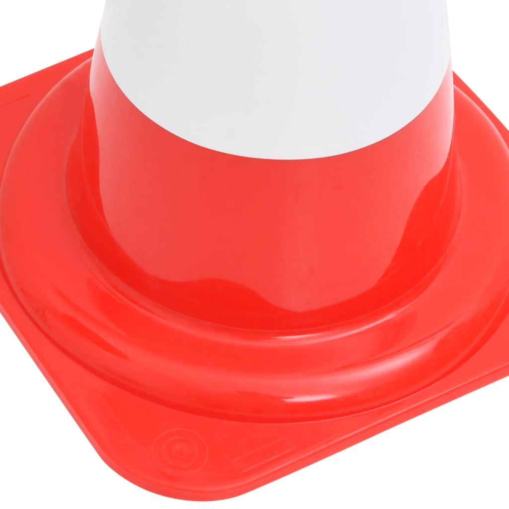 vidaXL Reflektierende Leitkegel 4 Stk. Rot und Weiß 50 cm
