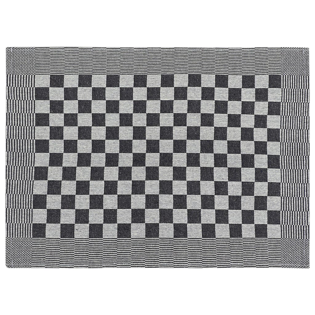 vidaXL 10-tlg. Handtuch-Set Schwarz und Weiß Baumwolle