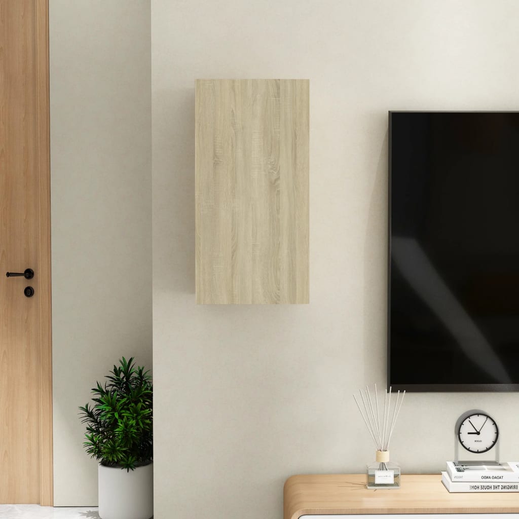 vidaXL TV-Schrank Sonoma-Eiche 30,5x30x60 cm Holzwerkstoff