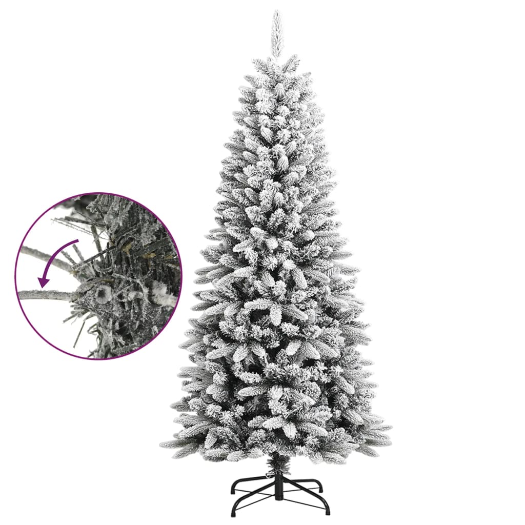 vidaXL Künstlicher Weihnachtsbaum Beschneit 150 cm PVC&PE