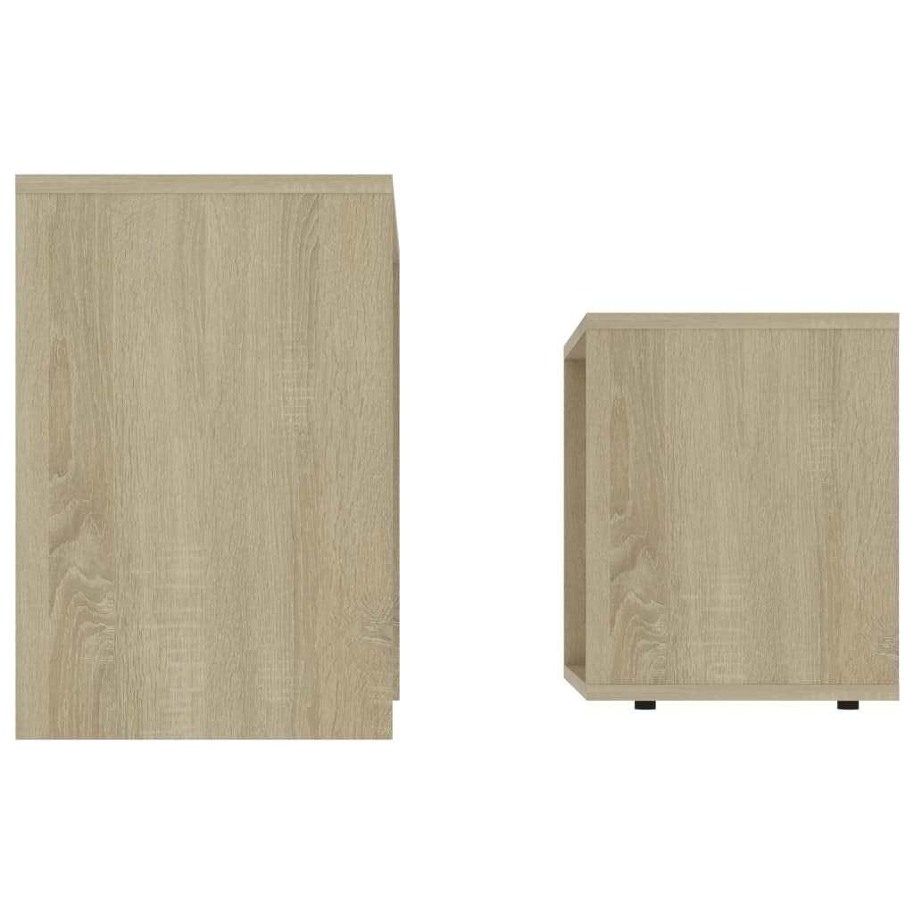 vidaXL Couchtisch-Set Sonoma-Eiche 48 x 30 x 45 cm Holzwerkstoff