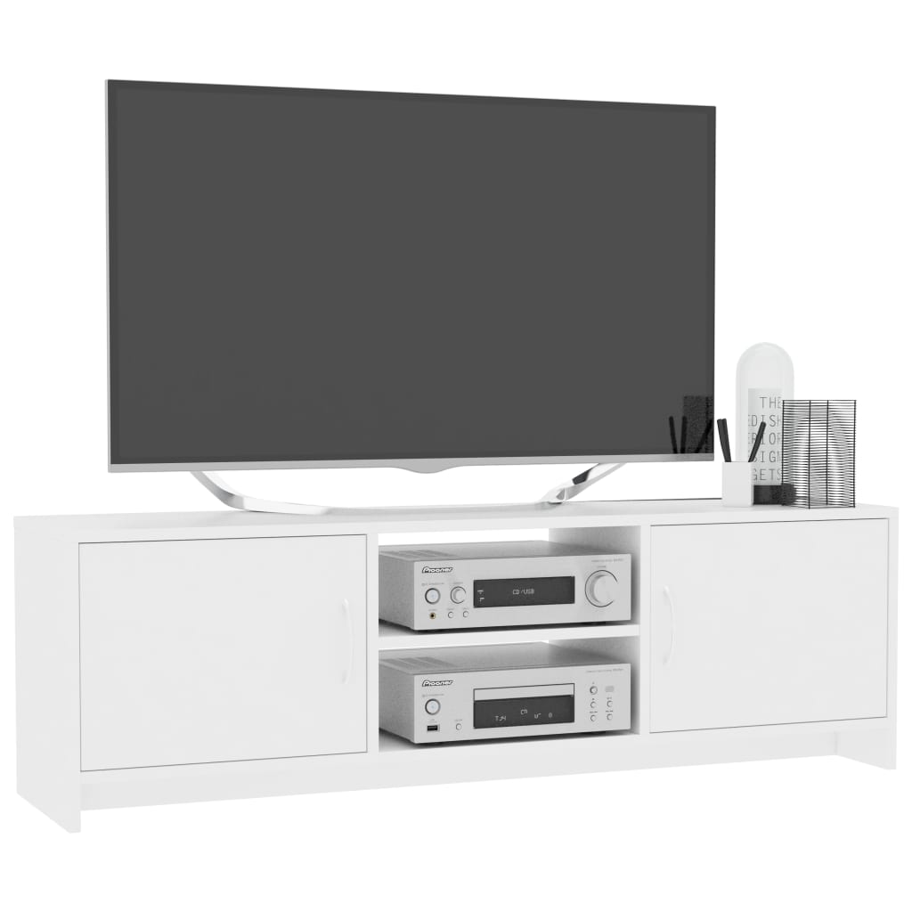 vidaXL TV-Schrank Weiß 120 x 30 x 37,5 cm Spanplatte