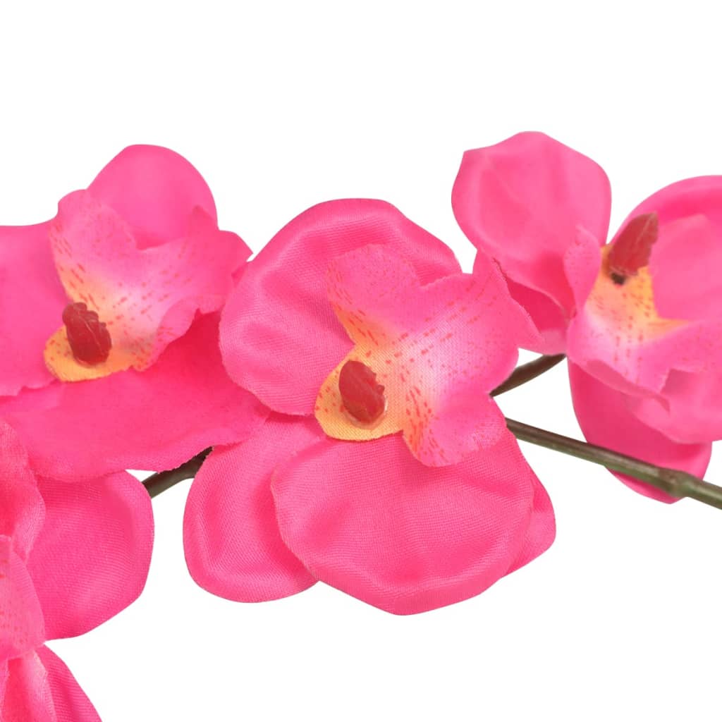 vidaXL Künstliche Orchidee mit Topf 30 cm Rot