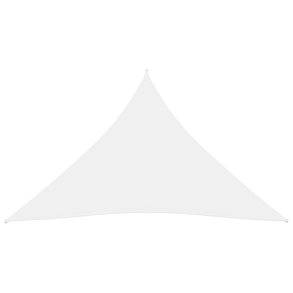 vidaXL Sonnensegel Oxford-Gewebe Dreieckig 5x7x7 m Weiß