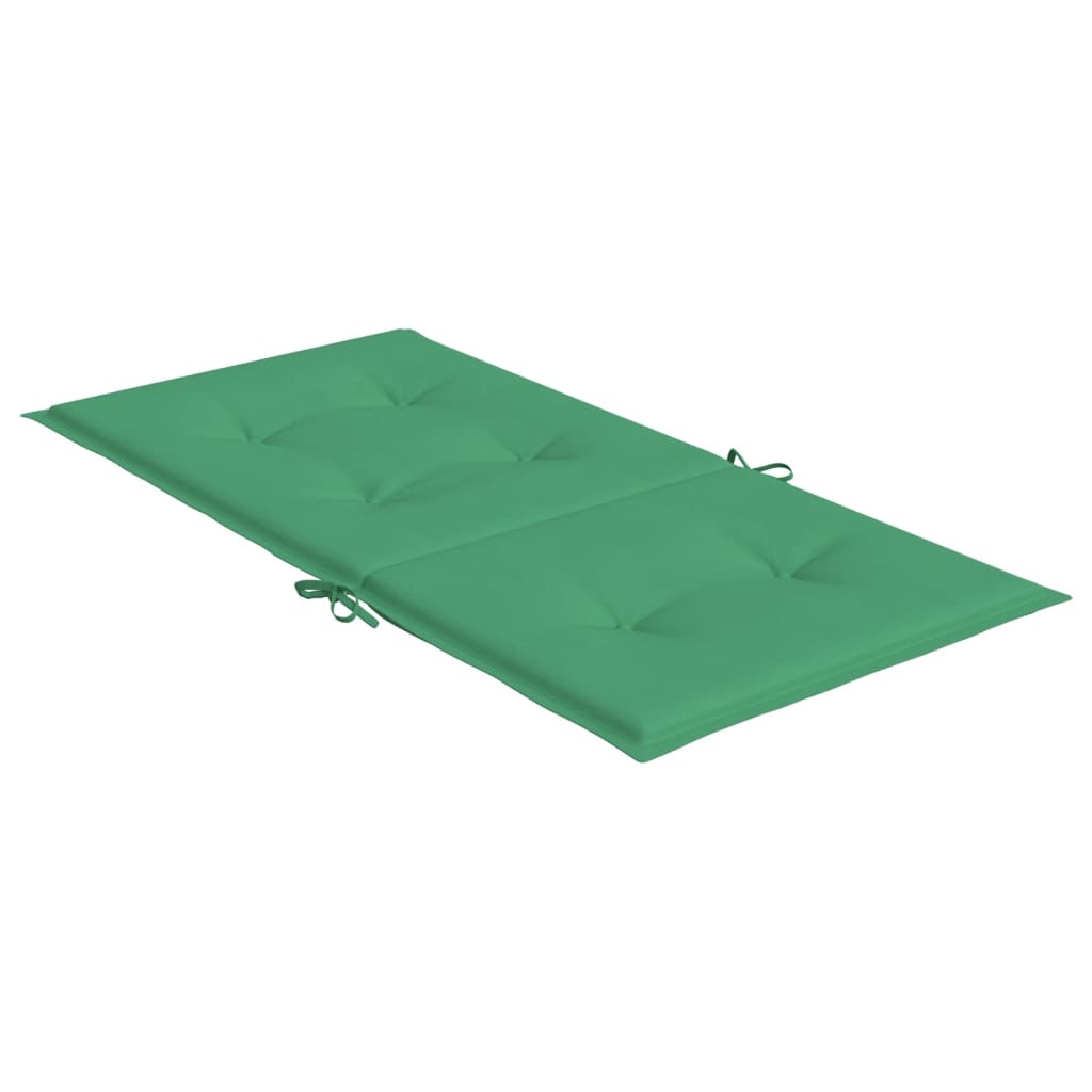 vidaXL Gartenstuhlauflagen für Niedriglehner 4 Stk. Grün 100x50x3 cm