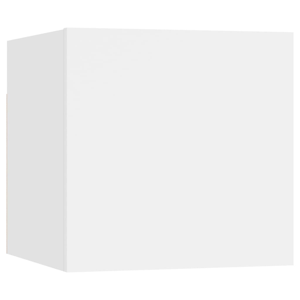 vidaXL Nachttisch Weiß 30,5x30x30 cm Holzwerkstoff