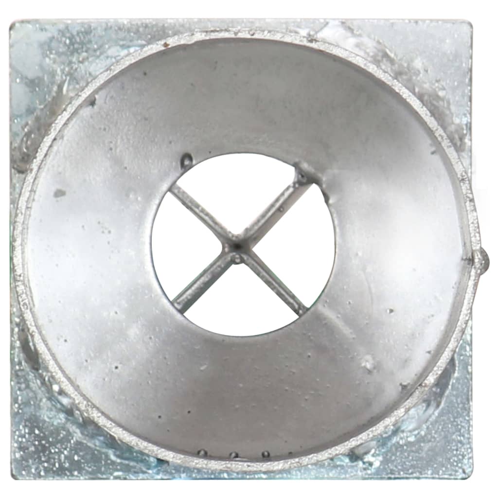 vidaXL Erdspieße 6 Stk. Silbern 8x61 cm Verzinkter Stahl