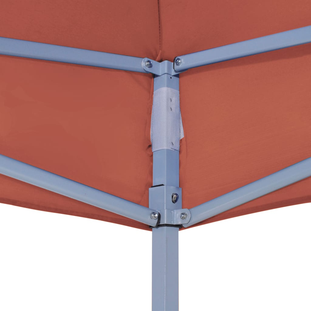 vidaXL Partyzelt-Dach 2x2 m Terracotta-Rot 270 g/m²