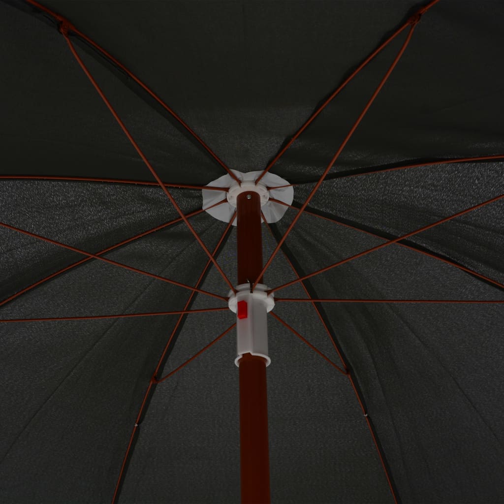 vidaXL Sonnenschirm mit Stahlmast 180 cm Anthrazit