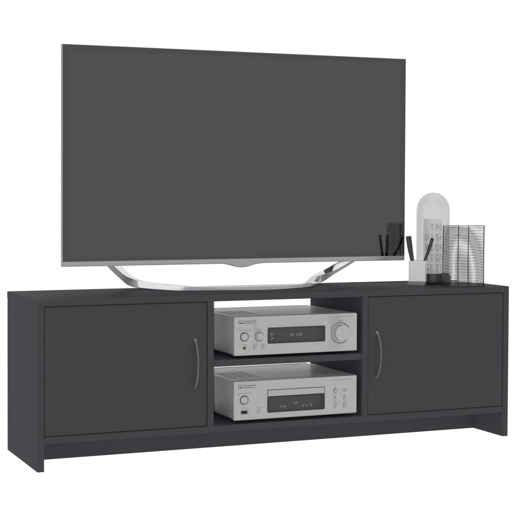 vidaXL TV-Schrank Grau 120x30x37,5 cm Holzwerkstoff