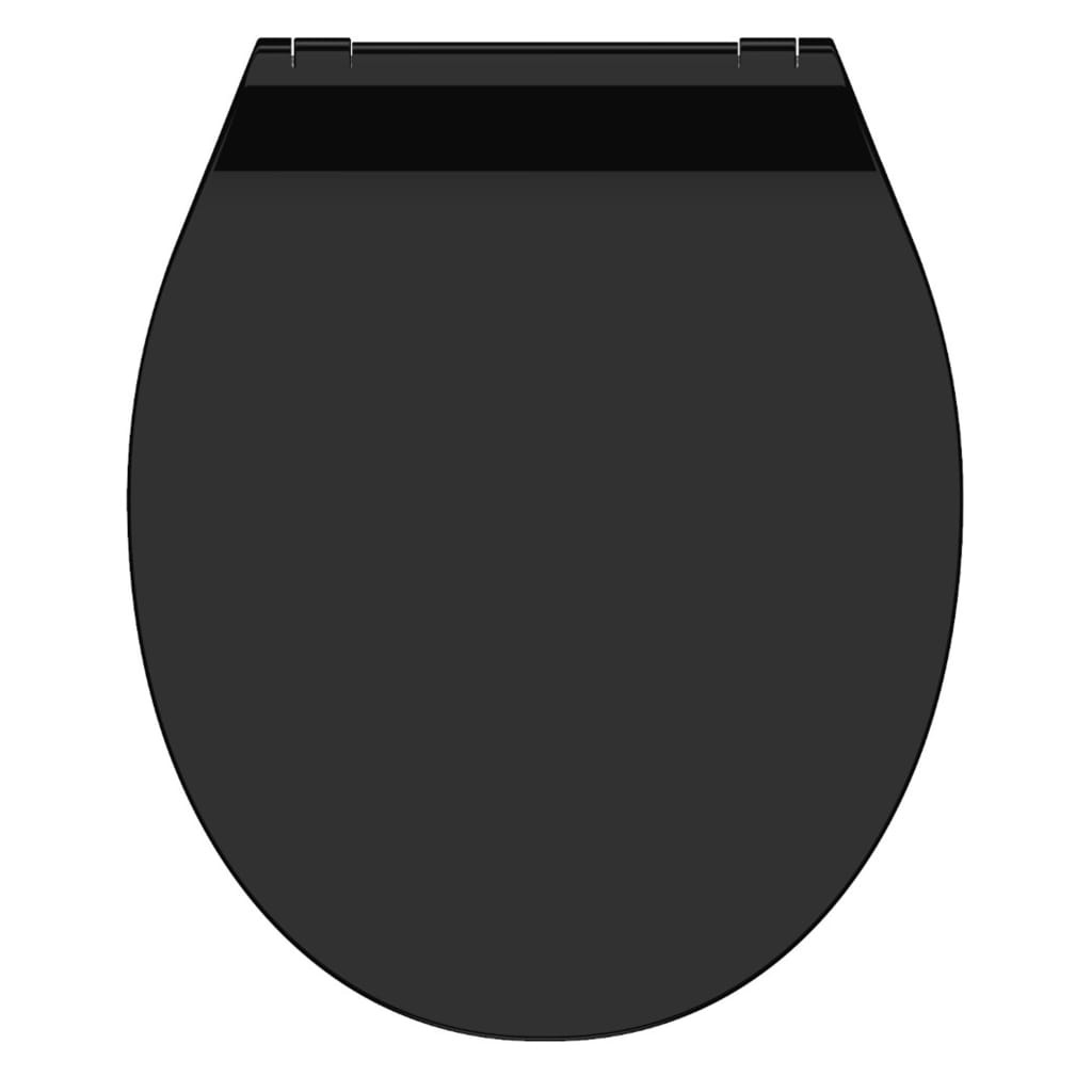 SCHÜTTE Toilettensitz SLIM BLACK Duroplast