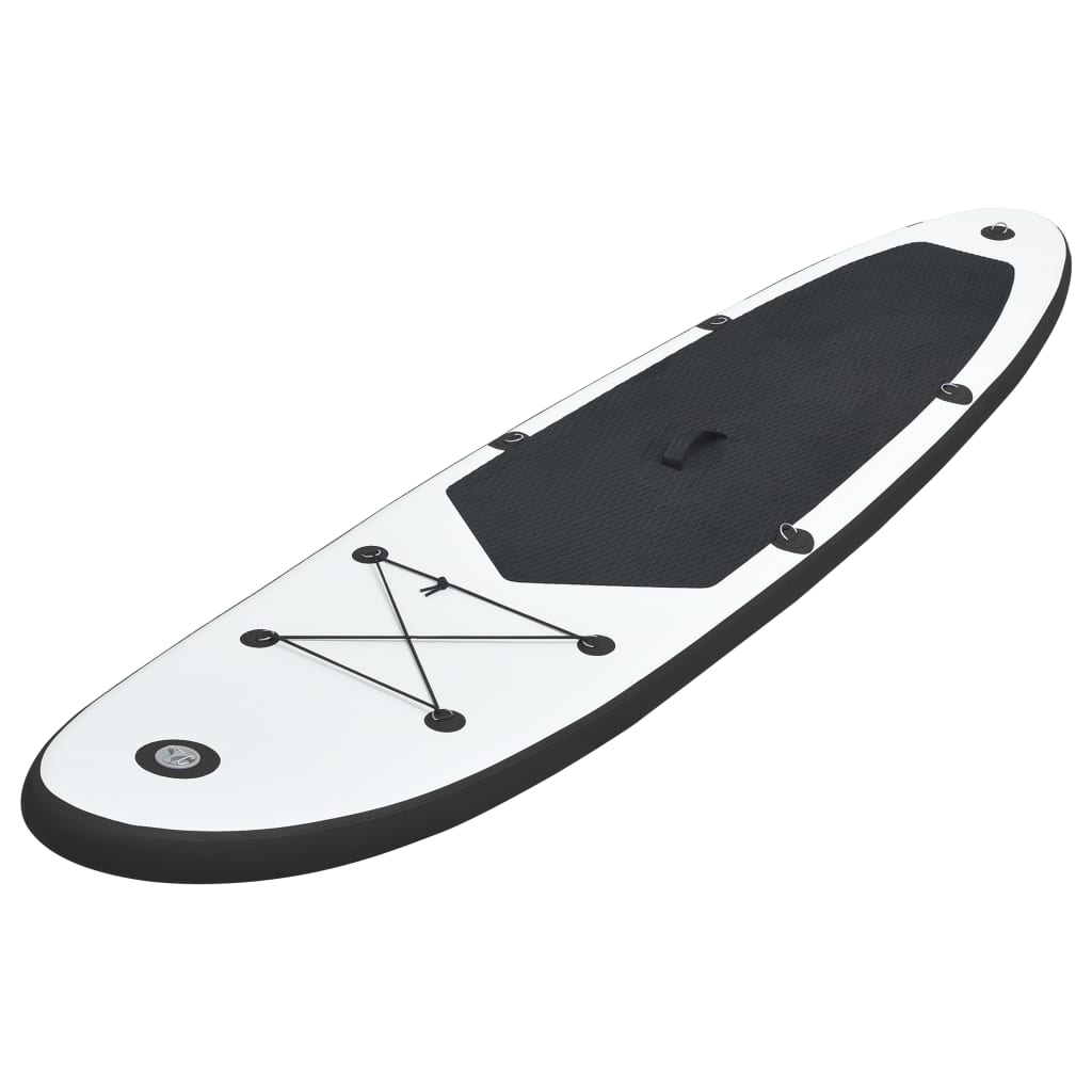 vidaXL Aufblasbares Stand Up Paddle Board Set Schwarz und Weiß