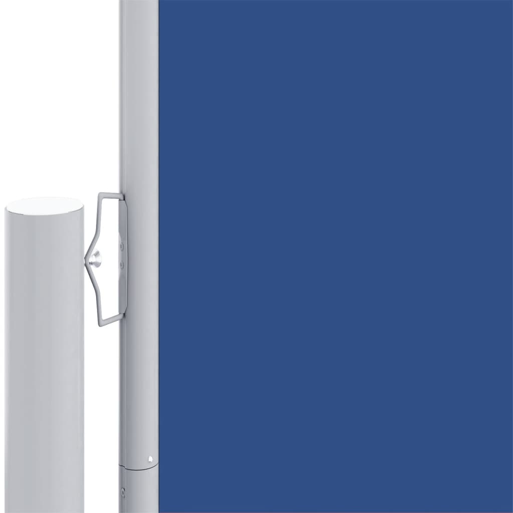 vidaXL Seitenmarkise Ausziehbar Blau 220x1200 cm