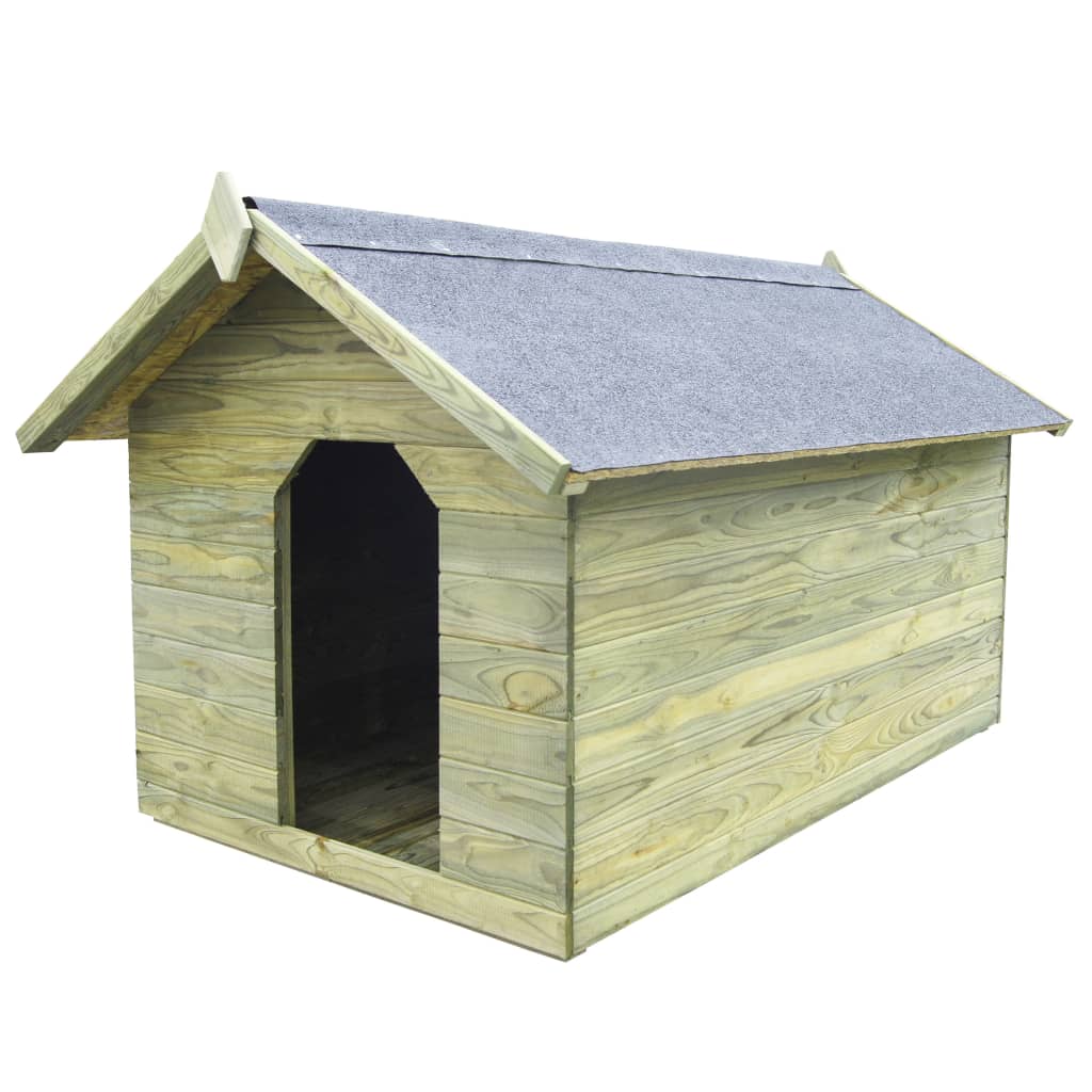 vidaXL Hundehütte mit öffnendem Dach Imprägniertes Kiefernholz