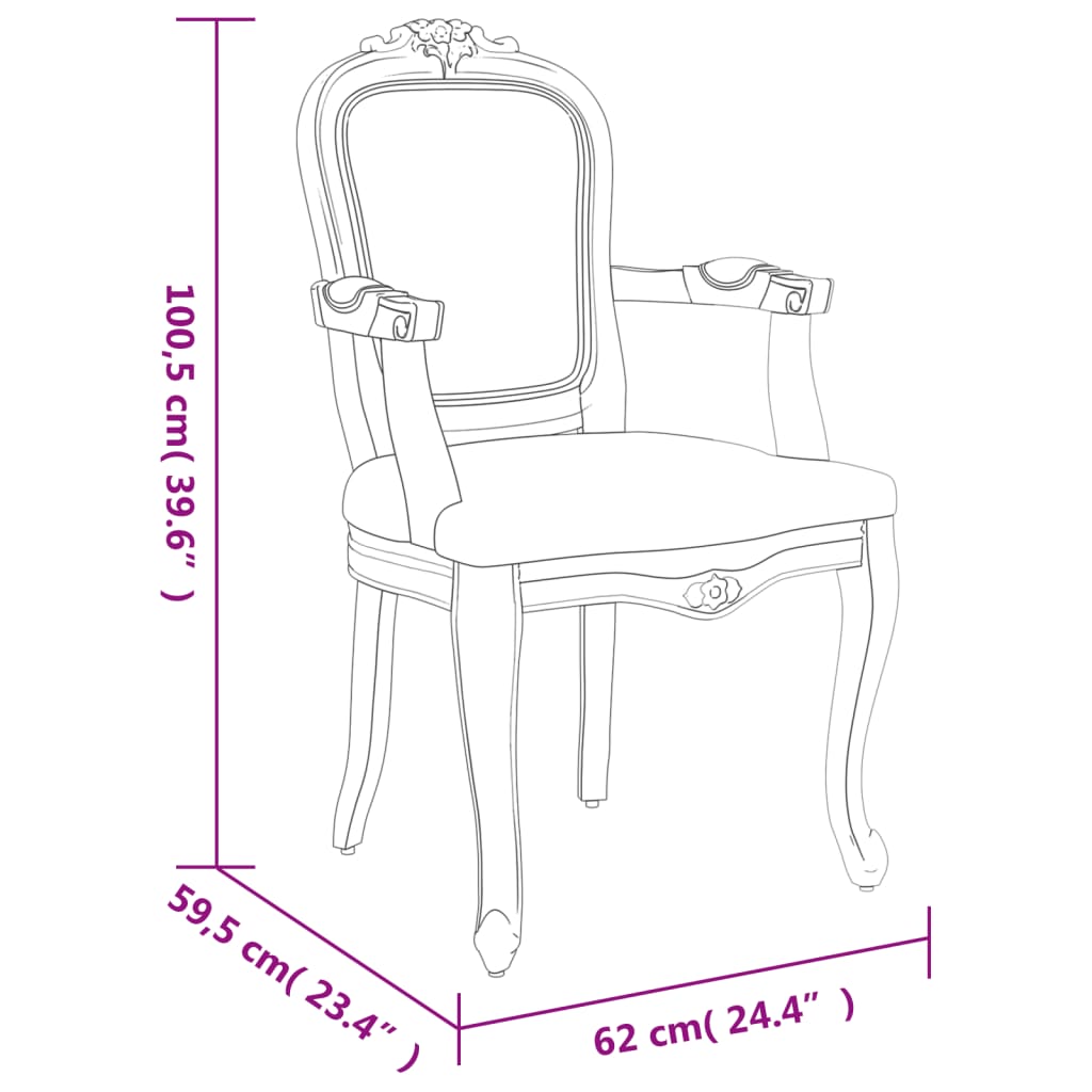 vidaXL Esszimmerstühle 2 Stk. Dunkelgrau 62x59,5x100,5 cm Samt