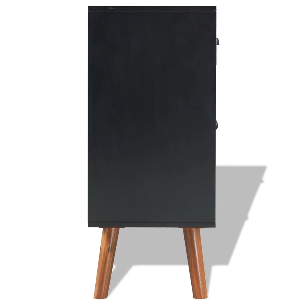 vidaXL Sideboard Akazienholz Massiv 90 x 33,5 x 83 cm