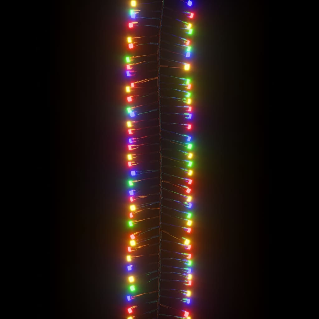 vidaXL LED-Lichterkette mit 400 LEDs Mehrfarbig 7,4 m PVC