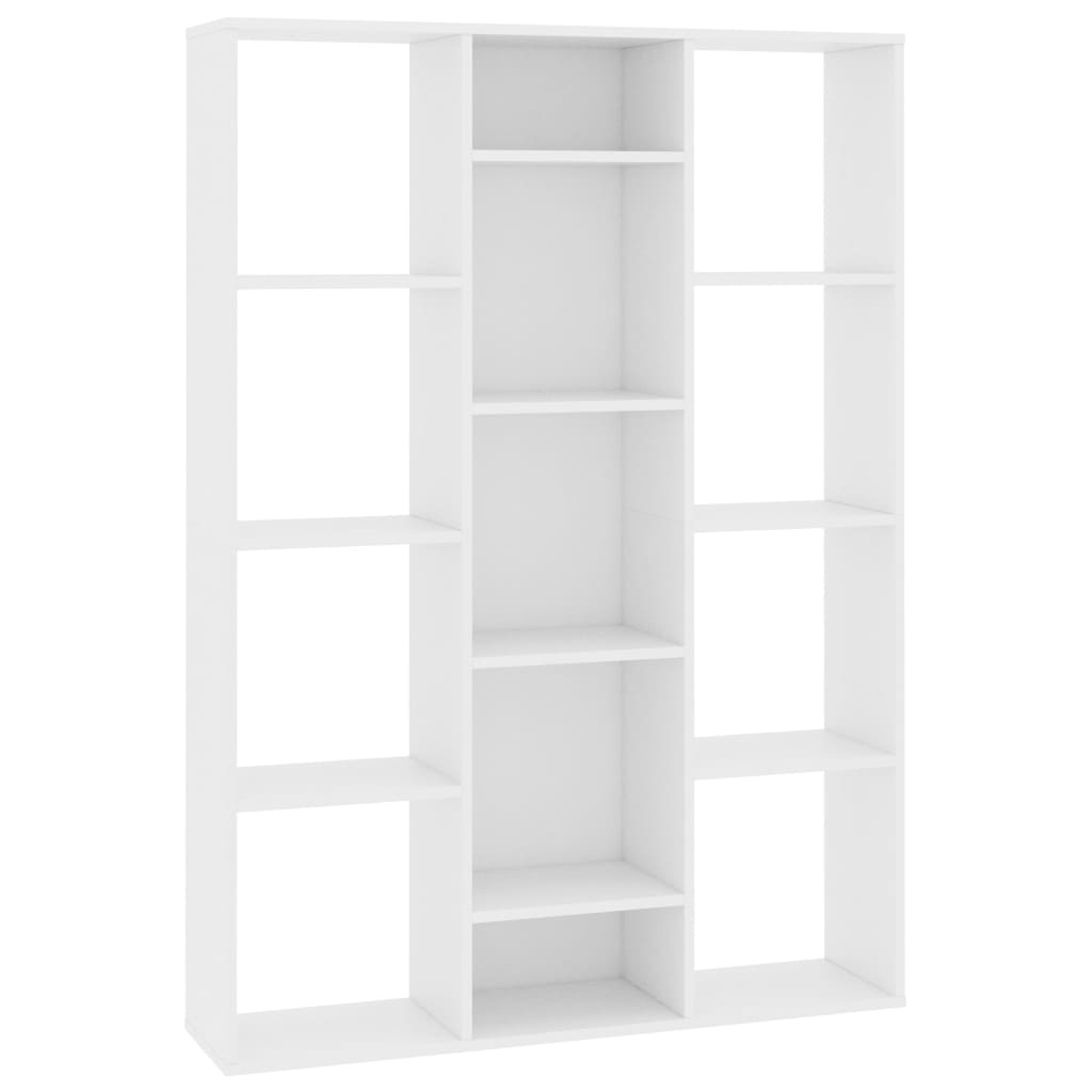 vidaXL Raumteiler/Bücherregal Weiß 100x24x140 cm Holzwerkstoff