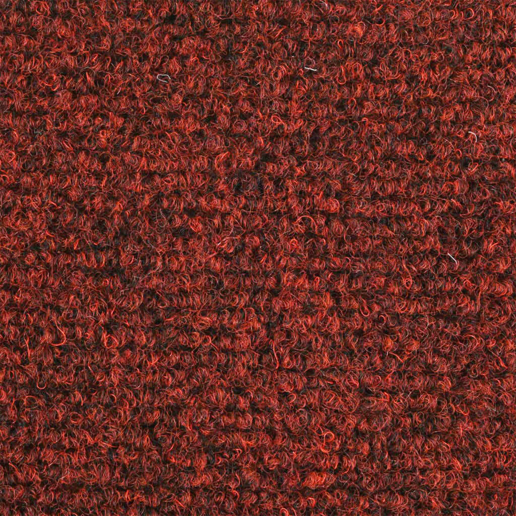 vidaXL Selbstklebende Treppenmatten 10 Stk. Rot 65x21x4 cm Nadelvlies