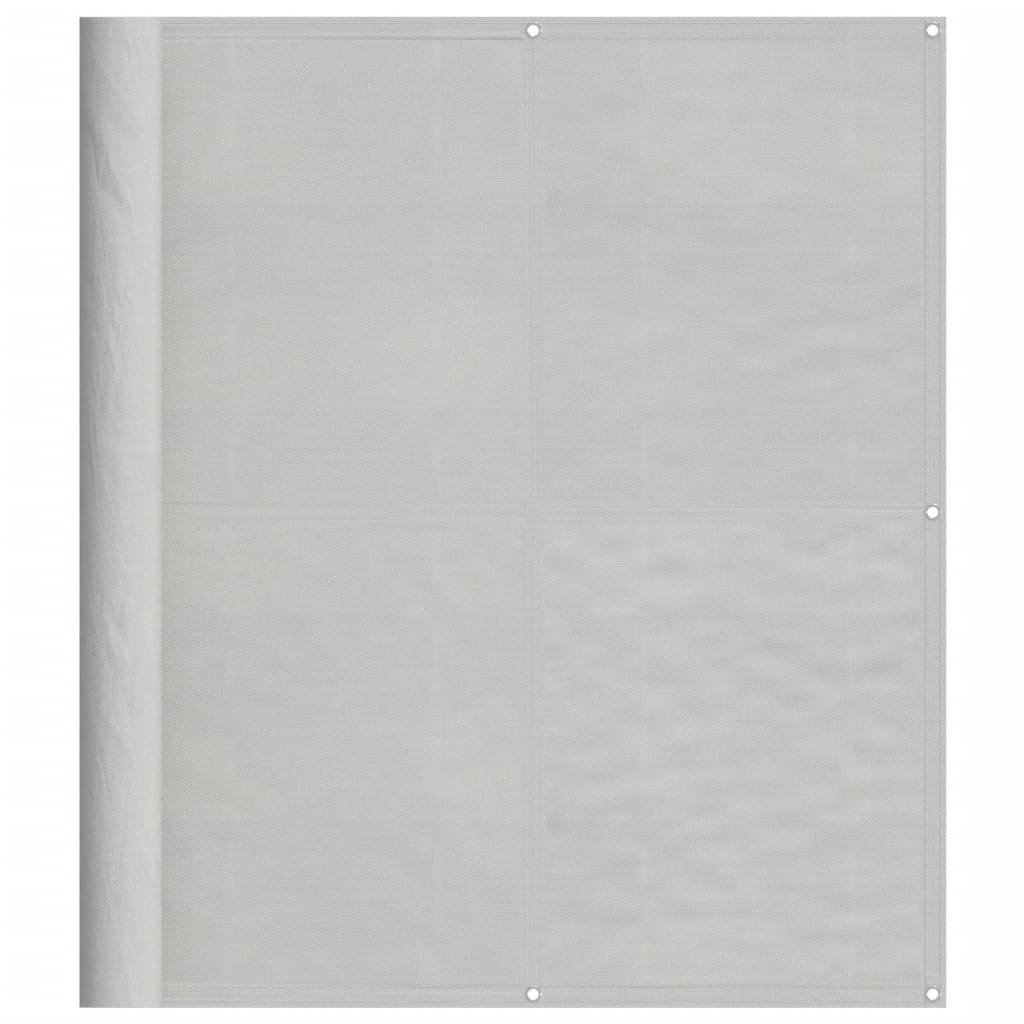 vidaXL Balkon-Sichtschutz Hellgrau 120x800 cm 100 % Polyester-Oxford