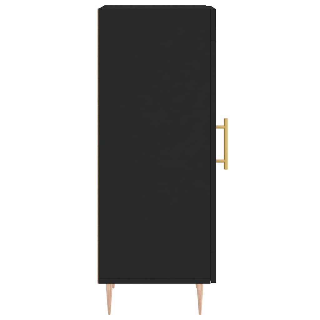 vidaXL Sideboard Schwarz 34,5x34x90 cm Holzwerkstoff