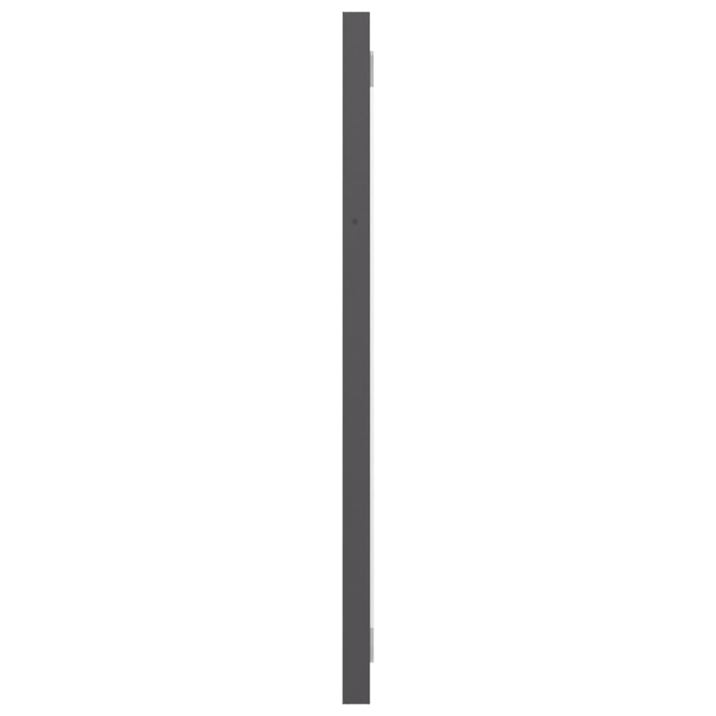 vidaXL Badspiegel Hochglanz-Grau 100x1,5x37 cm Holzwerkstoff