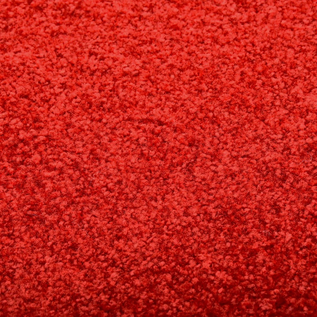 vidaXL Fußmatte Waschbar Rot 60x180 cm