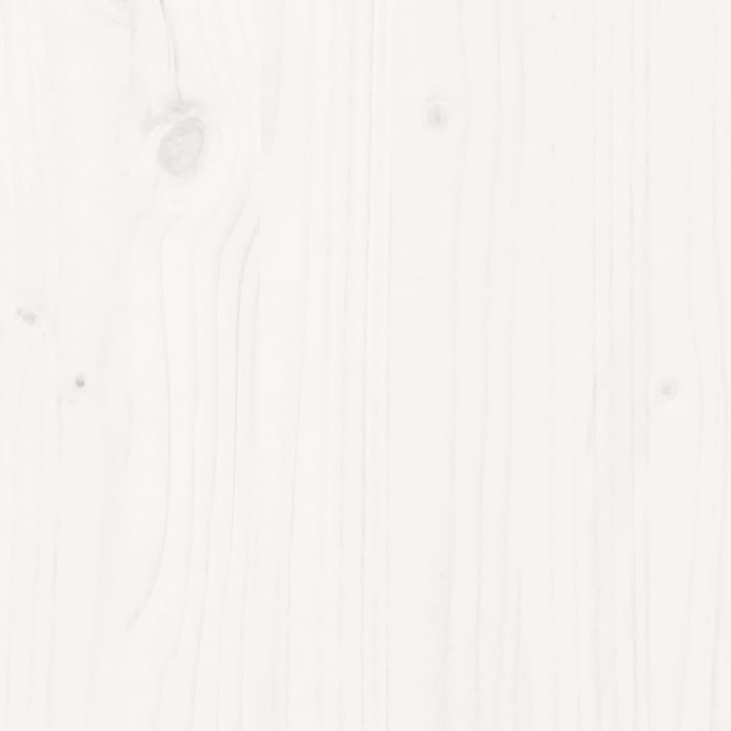vidaXL Gartensofa mit Armlehne Weiß 69x62x70,5 cm Massivholz Kiefer