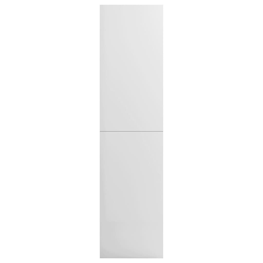 vidaXL Kleiderschrank Hochglanz-Weiß 100x50x200 cm Holzwerkstoff