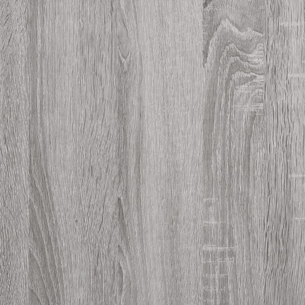 vidaXL Wand-Nachttisch Grau Sonoma 50x30x47 cm