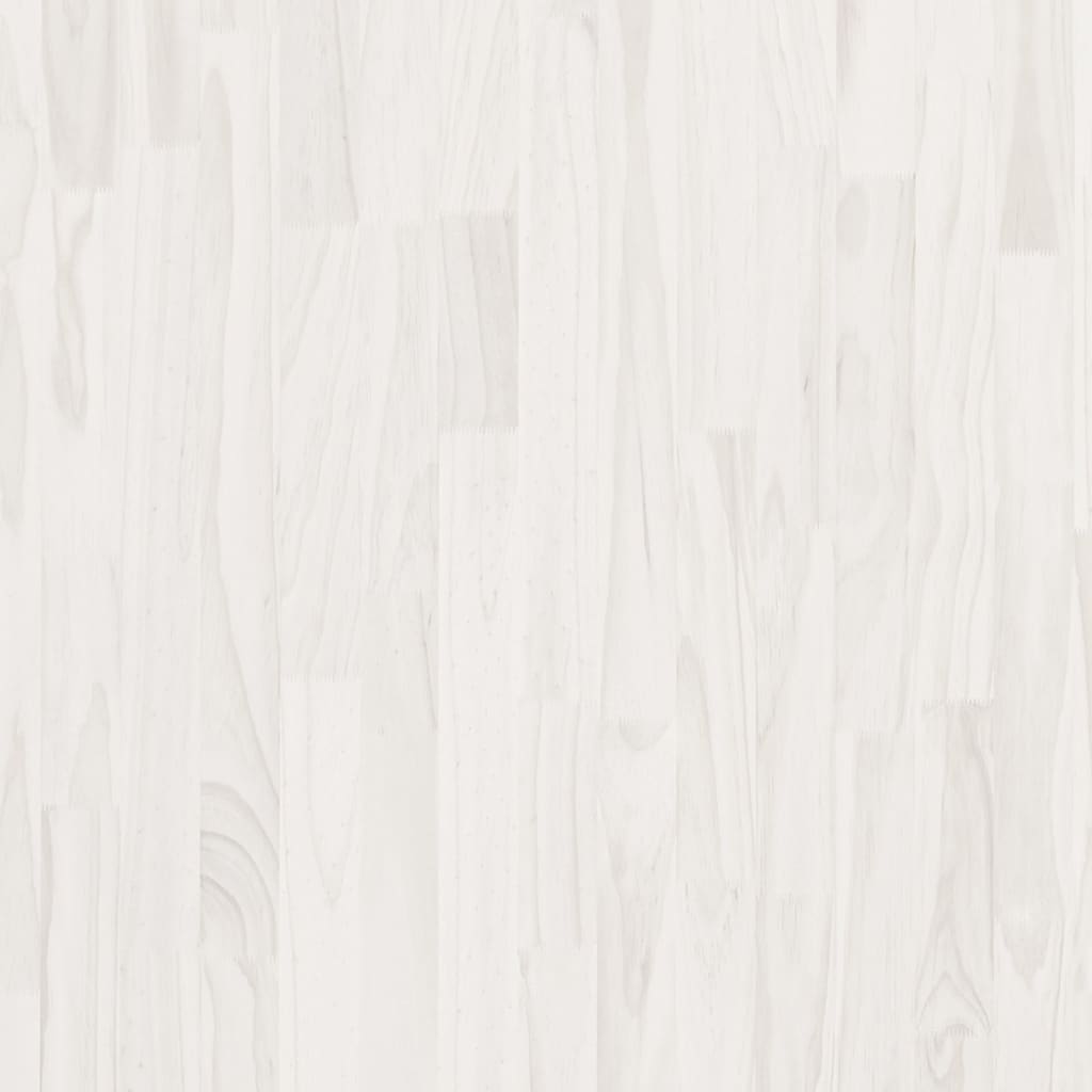 vidaXL Hochschrank Weiß 100x30x210 cm Massivholz Kiefer