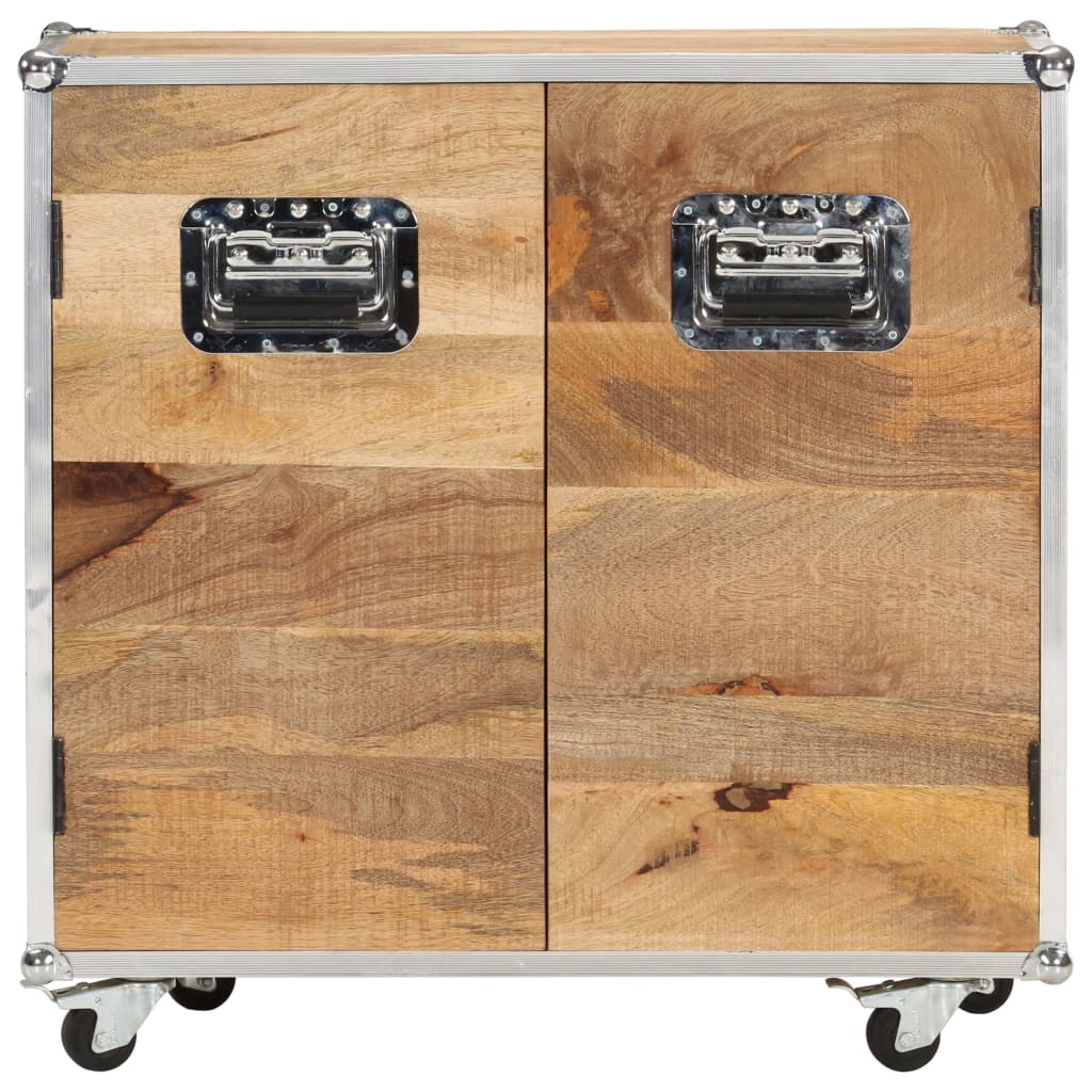 vidaXL Sideboard mit 2 Türen 70x30x69 cm Mango-Massivholz