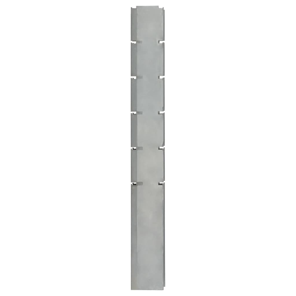 vidaXL Pfosten für Gabionenzaun Silbern 160 cm Verzinkter Stahl