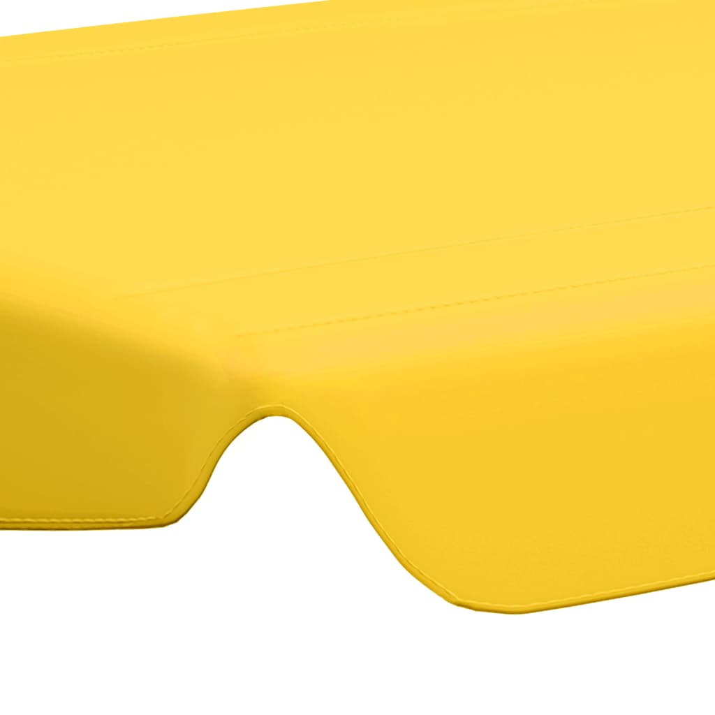 vidaXL Ersatzdach für Hollywoodschaukel Gelb 150/130x105/70 cm