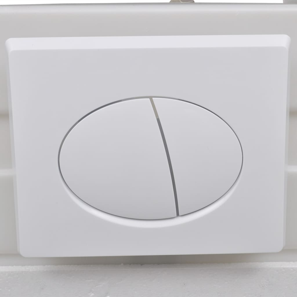 vidaXL Hänge-Toilette mit Einbau-Spülkasten Keramik Weiß