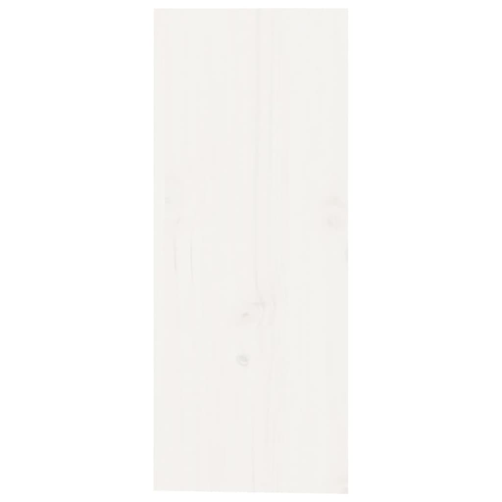 vidaXL Weinregal Weiß 62x25x62 cm Massivholz Kiefer